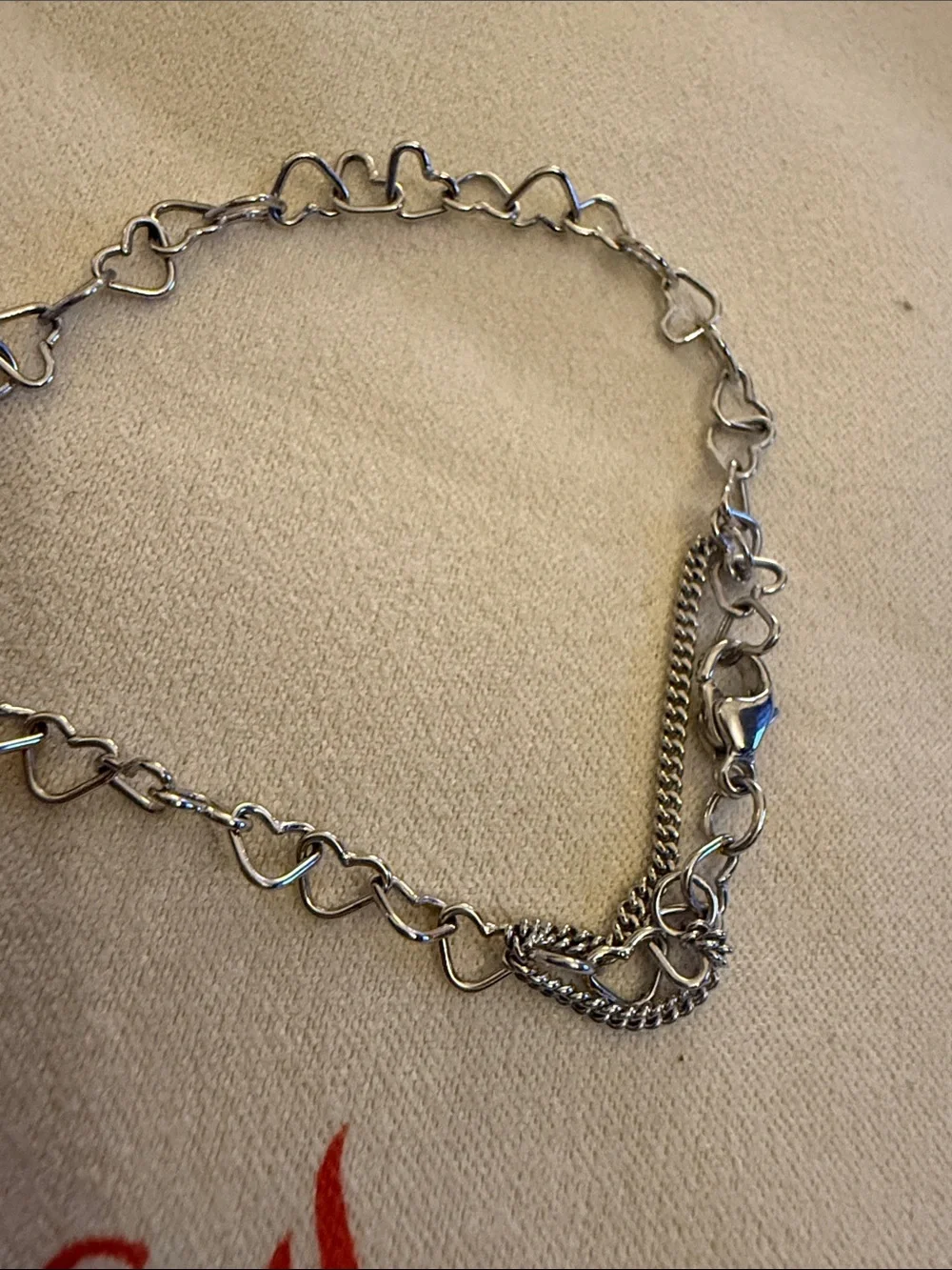 James Avery Light Connected Hearts Charm Bracelet preloved